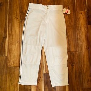 NEW!  Wilson Relaxed Fit w piping Baseball Pants